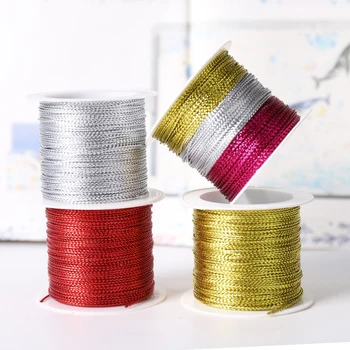 20 метра 1mm въже злато/сребро/червен кабел нишка кабел низ каишка панделка въже етикет линия гривна вземане без приплъзване облекло подарък