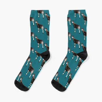 O е за Okapi Чорапи хип-хоп Чорапи с печат отопляеми чорапи чорапи за мъж
