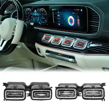 4 бр. 64 Цветни предни LED турбинни вентилационни комплекти за околна светлина за Mercedes-Benz GLE GLS-Class W167 X167 2020 2021 2022 2023