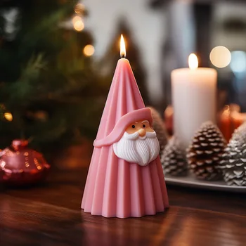 Дядо Коледа свещ мухъл DIY ръчно изработени ароматерапия свещ вземане шоколадов сапун смола мухъл силиконови мухъл занаятчийски коледен подарък