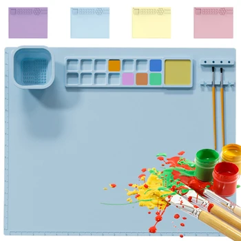 Силиконова уплътнителна восъчна дъска Wax Seal Stamps Digital Oil Painting Pad Силиконова подложка DIY ръчно изработени постелки за детска живопис