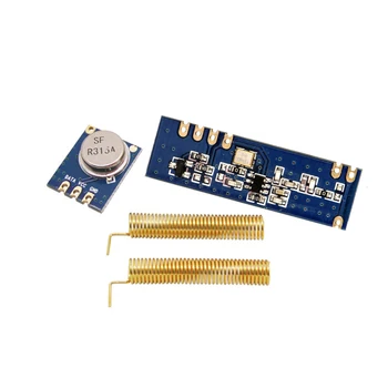 Arduino Uno 315MHz STX882 предавател модул + 20pcs 315MHz приемник RF модул + 20pcs SW315-TH23 315MHz позлатена пролетна антена