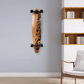 1 Комплект мода дисплей закачалка трайни леки удобни стена монтиране скейтборд багажник закачалка