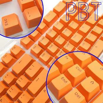 PBT клавиши за мини механична клавиатура костюм за 61/64/68/71/82/84 подредба клавиатура с прозрачни RGB букви