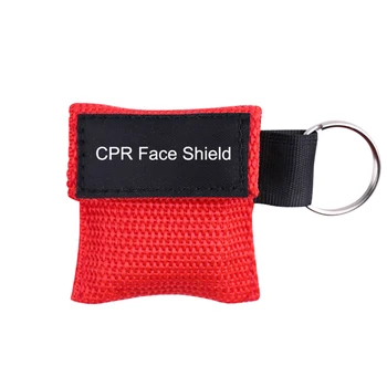 CPR маска ключодържател реаниматор щит за лице спешни първа помощ обучение доставки