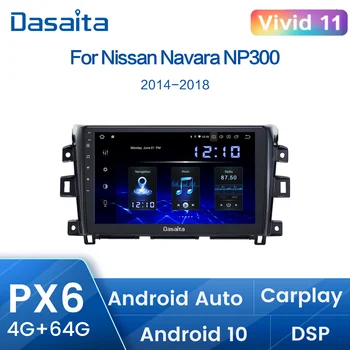 Dasaita Car Multimedia Player Android Vehicle Stereo за Nissan Navara Autoradio 2015 2016 2017 GPS навигация 1280 * 720 HD MAX10
