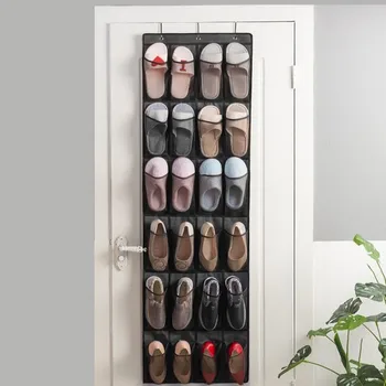 Стенни висящи организатори на обувки Чанта за съхранение Стая Врата за обувки Mesh Pocket Cabinet Closet Организатор за дрехи Обувки чанта за съхранение