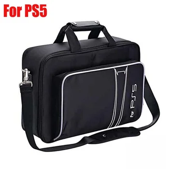 Калъф за носене за PS5 Travel Bag Диск за съхранение / цифрово издание и контролери Защитна чанта за рамо за аксесоари за карти за игри