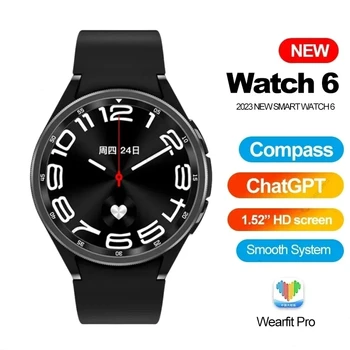 2024 Нов часовник 6 Класически NFC смарт часовник мъже ChatGPT персонализирано набиране повикване спортни часовници Жени GPS Tracker Smartwatch за Android iOS