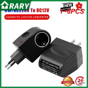  1 ~ 6PCS EU 220V до 12V DC адаптер за захранване на автомобила конвертор за автомобилни цигари за автомобилни стенни контакти сплитер зарядно устройство