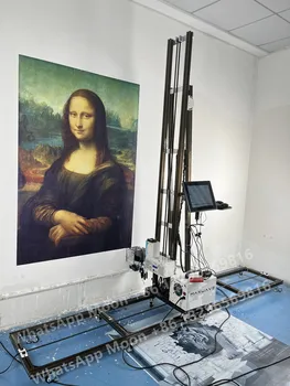 Стенен принтер 2024 НОВ лек вертикален стенен принтер CMYK + бяла UV машина за печат на стени