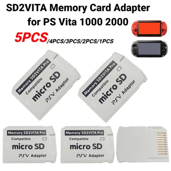 5-1PCS V6.0 SD2VITA за PS Vita Game Card Memory TF карта адаптер PSV 1000 2000 SD карта адаптер 3.60 система SD микро карта притежателя