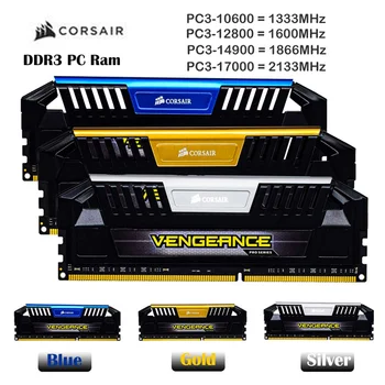 CORSAIR Vengeance LPX DDR3 4GB 8GB 2133MHz 1866MHz 1600MHz 1333MHz Настолна памет 240Pin DIMM 1.5V RAM памет двуканална