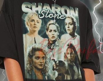 SHARON STONE Ретро тениска - Sharon Stone Tee Sharon Stone риза с дълъг ръкав Sharon Stone Tribute Shirt Sharon Stone Homage Tees