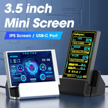 3.5 инчов 5-инчов IPS екран USB C порт CPU GPU RAM HDD монитор USB дисплей за свободно AIDA64 мини монитор тип-C вторичен екран