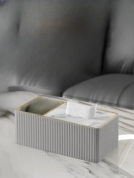 High End Light Luxury Style Home Creative Coffee Table Storage Box, многофункционално чекмедже за хартия