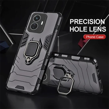 Heavy Duty Armor Shockproof Coque For Vivo T1 4G Case Magnet Ring Stand Cover Vivo Y 35 Y35 Y22 Y22s Y16 V25e 4G V25 Pro 5G Case
