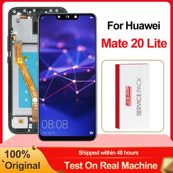 Тестван оригинален LCD дисплей 6.3'' За Huawei Mate 20 lite LCD за Huawei Mate 20 Lite дисплей сензорен екран дигитайзер събрание