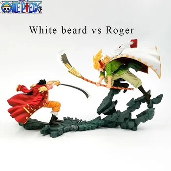One Piece Аниме Young Whitebeard битка Роджър Едуард Нюгейт Зоро Ace фигура модел украшение ново действие фигура Kawaii модел играчки