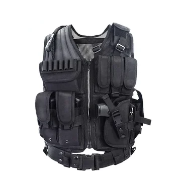 Полицейска военна тактическа жилетка Wargame бронежилетки спортни облекла ловна жилетка CS външни продукти оборудване с 5 цвята