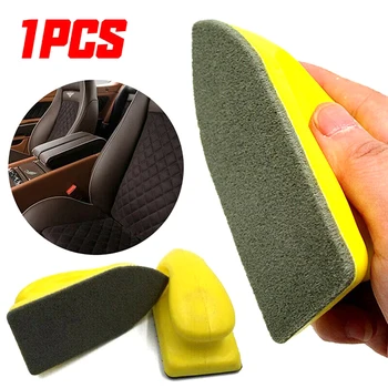  Грижа за кожените седалки за кола Детайлизиране на чиста нано четка Автоматично вътрешно измиване Детайлизиране на чисти аксесоари за нано четки Duster гъба подложки