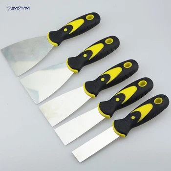 2.5 инчов нож за шпакловка 1бр скрепер острие стъргалка лопата въглеродна стомана пластмасова дръжка стена мазилка нож ръчен инструмент 200x65mm