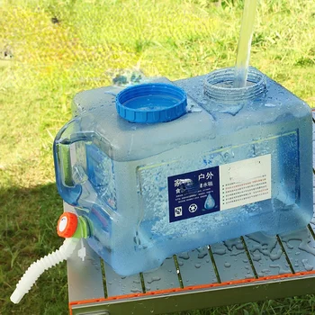 Външна кофа за съхранение на вода в домакинството, кола за пиене, компютър, чист варел, минерална пластмаса, резервоар за съхранение на вода с кранче