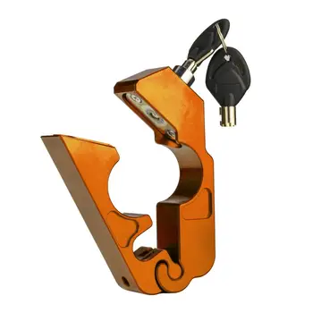 Orange мотоциклет CNC Grip Lock сигурност кормило спирачка лост заключване за скутери