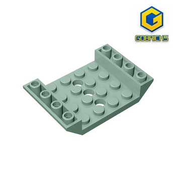 Gobricks GDS-684 INV. КЕРЕМИДА 4X6 3X 4.9 - 4x6 Обратна рампа с отвори, съвместими с LEGO 60219 детски играчки Сглобява