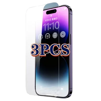 3PCS Протектори за екран за iPhone 14 Pro Max 12 13 Mini 11 Pro Закалено стъкло за iPhone 8 Plus 7 X XR XS Макс протектори за екран
