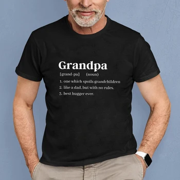 100% памук дядо определение тениска смешно дядо рожден ден подарък тениска саркастичен семейно парти тениска
