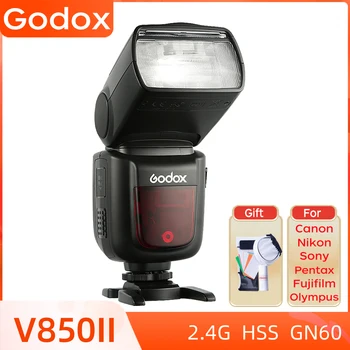 Godox V850II GN60 TTL 2.4G камера светкавица Speedlite X1T X2T предавател за Nikon Canon Sony Fujifilm Olympus Lumix