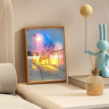 INS Led картина рамка светлина USB стена произведения на изкуството декоративни нощна светлина за спалня рамки за картини със светлина лента нощна лампа