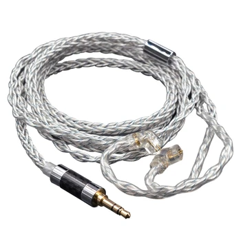 Качествен посребрен кабел Перфектен за ZS10PRO слушалки ZSN EDX ZEXPRO ZASZAX