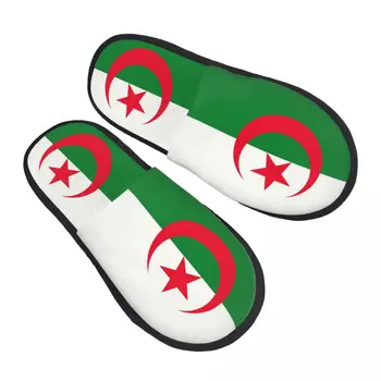 Персонализиран печат жени Алжир флаг къща чехли уютен топло мемори пяна пухкави чехъл вътрешни външни обувки