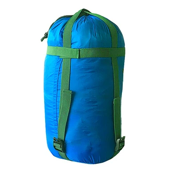 Къмпинг на открито пътуване компресия пакети легла палатка спортен пакет съхранение торбичка носят спален чувал найлон преносим туризъм