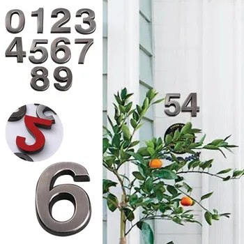 3D самозалепващ се номер на вратата Номер на знака Цифров апартамент Хотел Офис Адрес Етикет на вратата Стикери Стикери Табела Знак