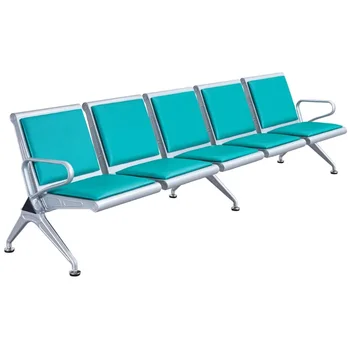 Триместна неръждаема стомана с чакащ стол, инфузионен стол, чакащ стол, подсилена обществена седалка, летищен стол