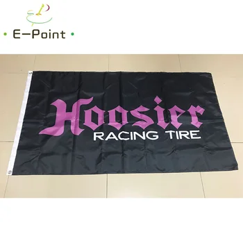 Hoosier състезателни гуми флаг 2 фута * 3 фута (60 * 90 см) 3 фута * 5 фута (90 * 150 см) размер коледна украса за дома флаг банер подаръци