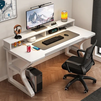 Simple Metal Computer Desks Home Desktop Office Desk and Chair Set Office Furniture Simple Student Writing Desk New Gaming Table