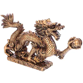 Дракон декорация смола дракон статуя зодиак дракон фигурка маса дракон декор