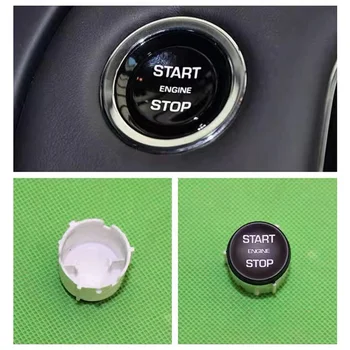Автомобилен двигател Запалване Старт превключвател Старт Стоп бутон капак за Jaguar XJ XJL