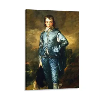 СИНЬОТО МОМЧЕ: Винтидж-1790 Картина от Томас Гейнсбъро Печат Платно Живопис аниме плакат естетическа стая