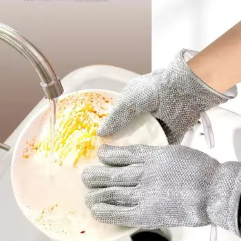 Ръкавици за миене на съдове Топлоустойчиви изолирани ръкавици Почистване на сребърни ръкавици Водоустойчива домакинска работа Инструменти за почистване