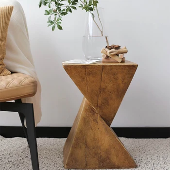 Nordic Холни маси Мебели за хол Креативна модна маса за чай Модерна минималистична случайна ретро диван странична маса