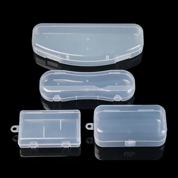 Пластмасова прозрачна кутия за съхранение Малки предмети случай квадратни опаковъчни кутии бижута мъниста контейнер Sundries организатор 17 стилове