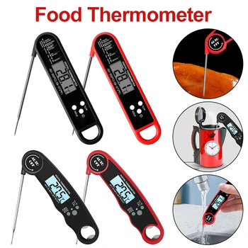 Домакински експлозивен цифров дисплей Сгъваем термометър за месо Барбекю барбекю Кухненски термометър за храна Печене
