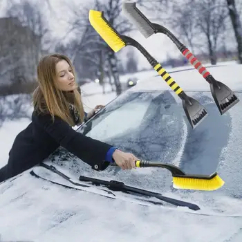 Универсален многофункционален зимен автомобил лопата за сняг стъкло снегопочистване размразяване на предното стъкло Инструменти за стъргалка за лед Авто аксесоари