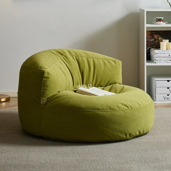 Спални зелен боб чанта диван комфорт безплатна доставка фоайе минималистичен етаж диван четене високо качество muebles декорация дома