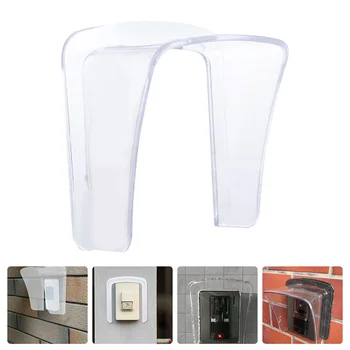 Door Bell Protector Външна декорация Дъждоустойчив прозрачен капак на звънеца Декоративни защитни водоустойчиви аксесоари